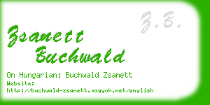 zsanett buchwald business card